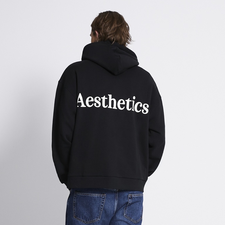 Printed hoodie "East 2.0" Black